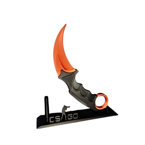 Faca Karambit Premium CS:GO/CS2 — Réplica 3D Decorativa